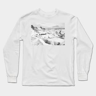 Gullfoss, Iceland B&W Long Sleeve T-Shirt